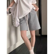 批发夏季<b class='q'>运动</b>裤高腰抽绳休闲小个子先搜短款五分裤