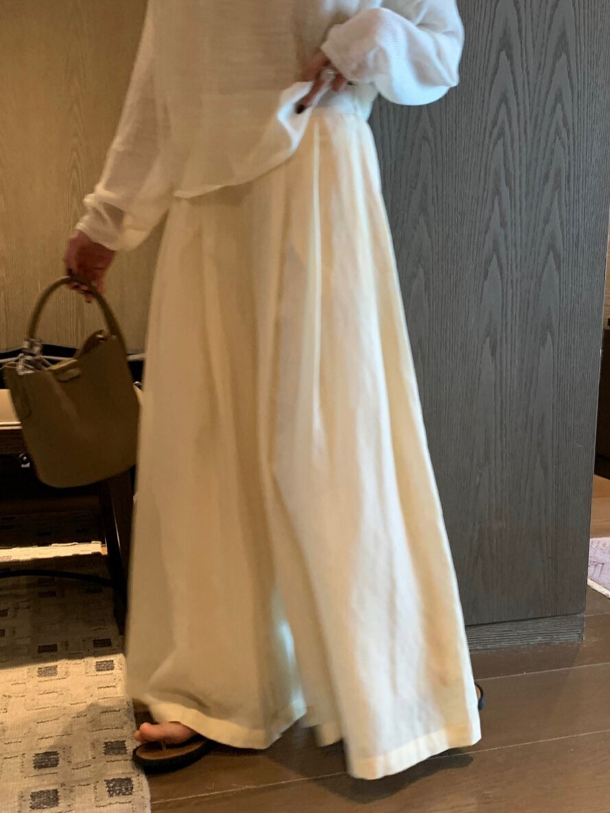 물리적 인지도 있음 업데이트 여름 섹션 새로운 미니멀리즘 일상 다용도 빛 사람들 센스 캐주얼 바지 와이드 레그 팬츠