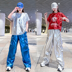 批发2026夏街舞潮牌爵士舞宽松女欧美嘻哈跳舞广场舞<b class='q'>演出</b>服打歌服套装