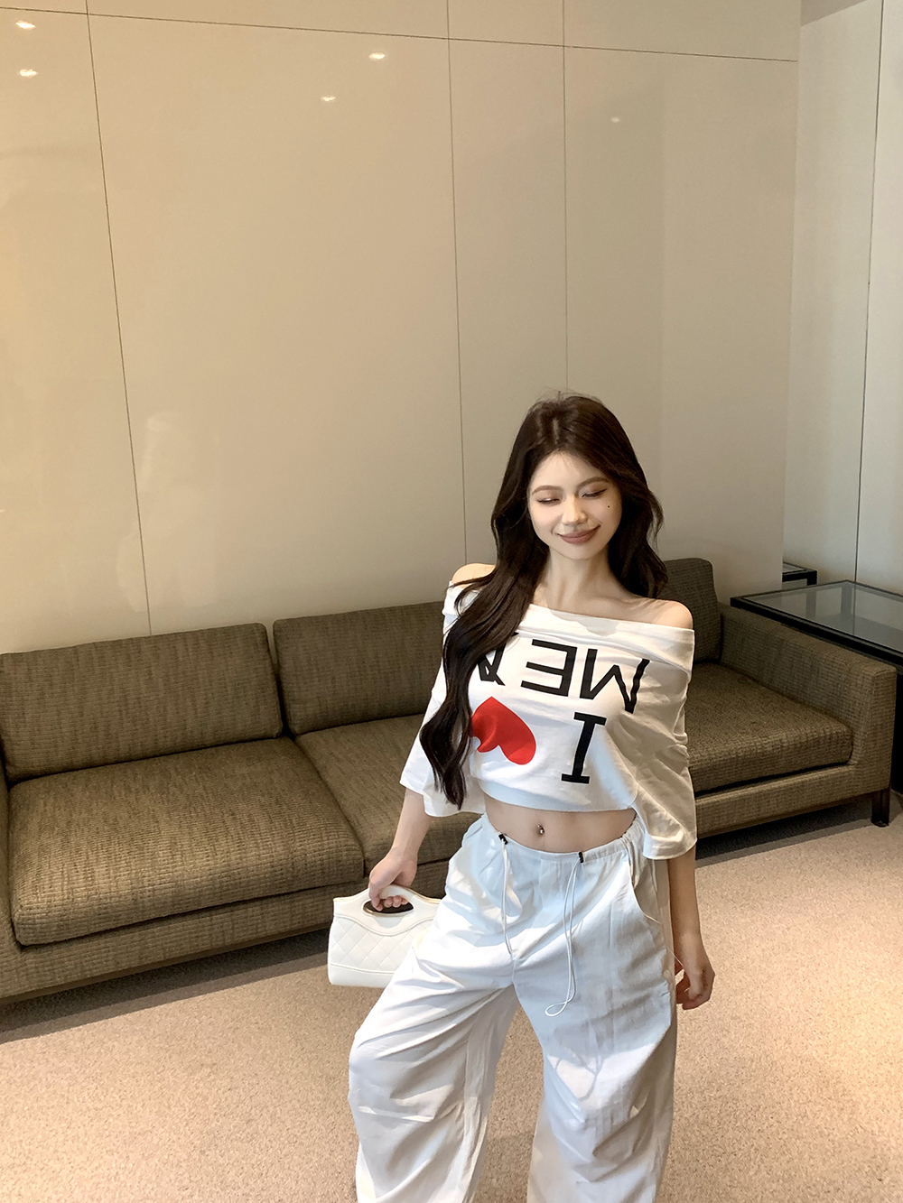 붓다 착용 특별 자르기 오프숄더 프린트 반팔 티셔츠 여성 셔츠 여름