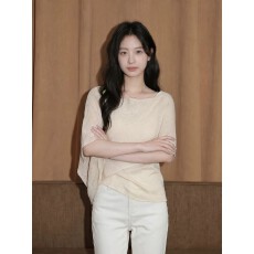 批发设计感不规则斗篷披肩<b class='q'>针织衫</b>女2026夏季新款独特小众<b class='q'>薄款</b>T恤上衣