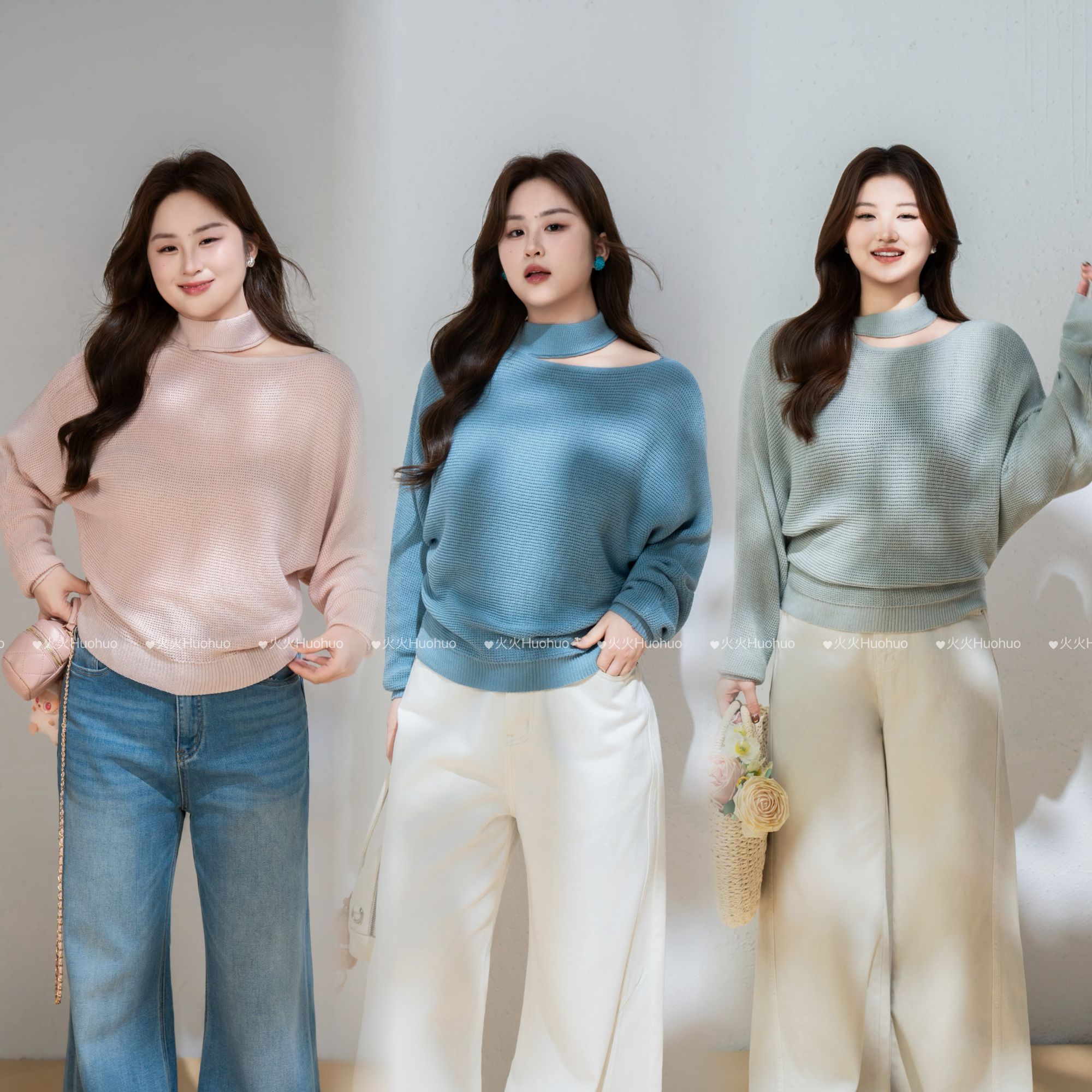 지방 mm 새로운 느긋한 바람 한 부서 레트로 행침 목 비스듬한 어깨 패션 디자인 센스 니트 스웨터 여성 슬림해 보이는 인사이드 잡아라. 의류