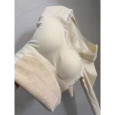 批发原版工艺 羊绒加绒固定杯垫  蕾丝花边保暖秋冬新款内搭打底上衣