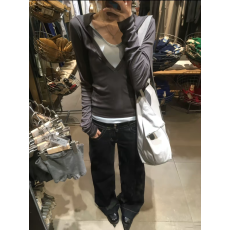 批发卓泽网批 1*1人棉260克 复古清冷感拼色假两件连帽<b class='q'>打底衫</b>长袖T恤