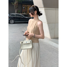 批发实拍图<b class='q'>泰国</b>绝美独特无袖羊毛吊带背心女夏新款外穿内搭打底上衣