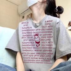 批发220克面料短袖<b class='q'>印花</b><b class='q'>T</b><b class='q'>恤</b>女