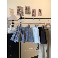 批发实拍实价 春夏高腰防走光裙裤花苞<b class='q'>短</b>裙a字裙子辣妹减龄蓬蓬半身裙