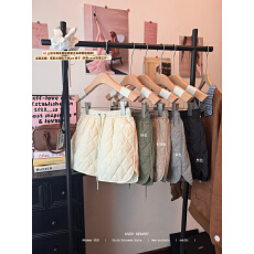 批发实拍实价 秋冬美拉德复古鹿皮绒<b class='q'>短裤</b>女修身高腰辣妹风a字包臀热裤