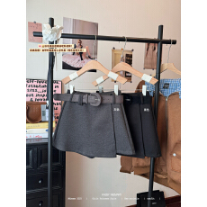 批发实拍实价 2025秋冬新款西装半身裙女<b class='q'>高腰</b>毛呢短裙防走光裙裤子