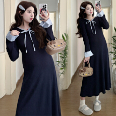 批发实拍有货 孕妇秋冬装连衣裙2025新款