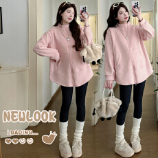 实拍有货 孕妇秋冬装加绒加厚宽松大码遮屁股上衣外套2025新款