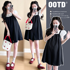 批发实拍有货 孕妇夏装可调节背带裤短裤+花苞袖上衣甜美显瘦套装2026