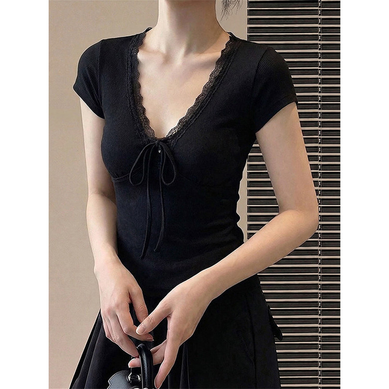 260 그램 92 면 8 암모니아 Lun 2026 여름 새로운 한국 스타일 반팔 티셔츠 여성 디자인 센스