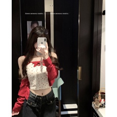 批发<b class='q'>实拍</b>~碎花吊带背心女夏季内搭叠穿韩系甜美上衣