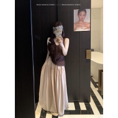 批发实拍~花苞松紧腰抽绳阔腿裤裙<b class='q'>女</b>夏松弛感褶皱百搭遮肉显瘦裙裤