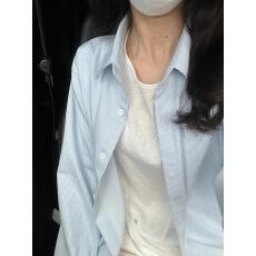 批发2025新款儒雅帅气文艺风纯棉长袖衬衫男女韩系超好看流行款外套衫