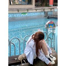 批发2025新款儒雅帅气文艺风纯棉长袖衬衫男女高级感别致设计感薄外套