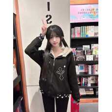 批发原版面料 原版工艺 可爱猫咪刺绣加厚保暖<b class='q'>外套</b>女装秋冬款<b class='q'>外套</b><b class='q'>上衣</b>