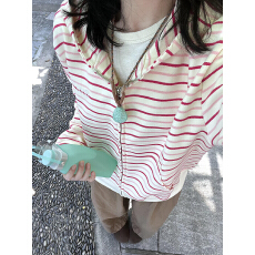 批发330g纯棉 薄款/加绒 <b class='q'>潮牌</b>高级感流行条纹设计感青年拉链式上衣潮