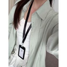 批发豆绿色超好看流行款宽松版型长袖排扣<b class='q'>开衫</b>款防晒衬衣高级感上衣潮