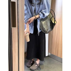 批发春秋款休闲风排扣开衫款高级感宽松型牛仔蓝百搭潮牌正品女装上衣