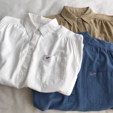 批发原版高质量,袖子有系绳 海鸥设计感百搭款<b class='q'>刺绣</b><b class='q'>衬衫</b>外套薄款女上衣