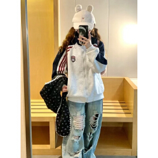 批发薄款/加绒 原版 纯棉华棉复合牛奶丝/银狐绒 2025新品超好看上衣