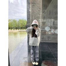 批发高质量/原版做工/重工刺绣/后包330g纯棉 刺绣字母设计感连帽<b class='q'>卫衣</b>