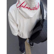 批发高质量/原版做工/重工刺绣/后包330g纯棉 2025新款宽松字母上衣潮