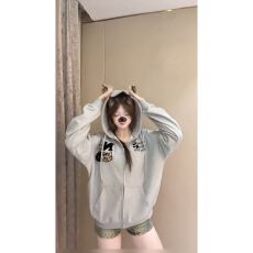 批发330g纯棉 原版做法 后包 原版刺绣 超好看高级感流行<b class='q'>卫衣</b>外套<b class='q'>女</b>装