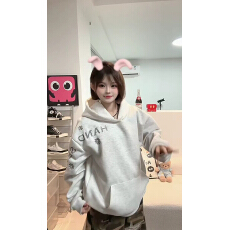 批发330g纯棉 薄款+加绒 纯棉面料重工绣花 后包 套头款加绒男<b class='q'>女</b>卫衣