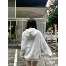 批发330g纯棉 加绒薄款 高质量 刺绣 新品加绒卫衣宽松<b class='q'>百搭</b>美式套头衫