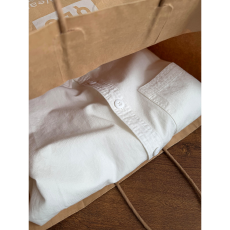 批发纯棉有口袋13个色  白色纯棉正肩长袖衬衫女款春季韩系内搭衬衣