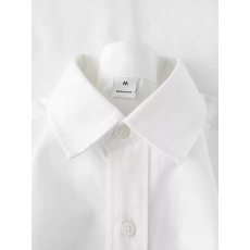 批发纯棉无口袋10个色「质感主义」新疆长绒棉白色翻领衬衫女基础简约