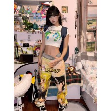 批发1*1纯棉 高弹力新款夏季修身显瘦洋气上衣