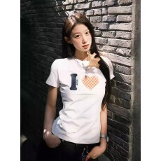 批发1*1纯棉 常规款 正肩短袖 高弹力新款夏季修身显瘦洋气上衣