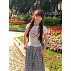 批发1*1纯棉 常规款 正肩短袖 高弹力新款夏季修身显瘦洋气上衣