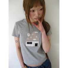 批发1*1纯棉 常规款 正肩短袖 高弹力新款夏季修身显瘦洋气上衣