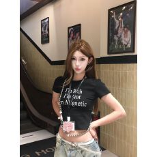 批发1*1纯棉 高弹力新款夏季修身显瘦洋气上衣