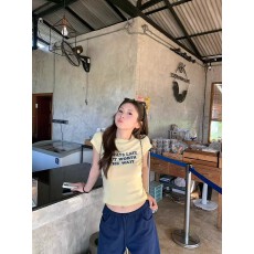 批发1*1纯棉 高弹力新款夏季修身显瘦洋气上衣