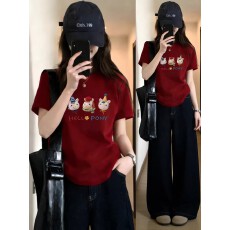 批发1*1纯棉 常规款 正肩短袖 高弹力新款夏季修身显瘦洋气上衣