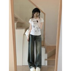 批发1*1纯棉 常规款 正肩短袖 高弹力新款夏季修身显瘦洋气上衣