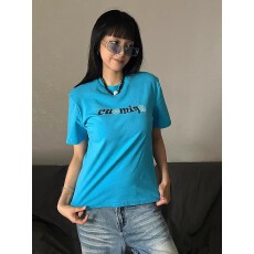 批发1*1纯棉 常规款 正肩短袖 高弹力新款夏季修身显瘦洋气上衣