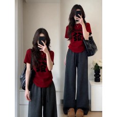 批发1*1纯棉 常规款 正肩短袖 高弹力新款夏季修身显瘦洋气上衣