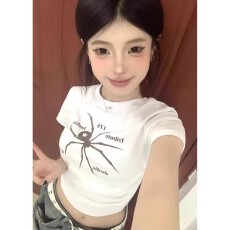 批发1*1纯棉 高弹力新款夏季修身显瘦洋气上衣