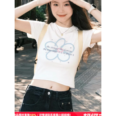 批发1*1纯棉 高弹力新款夏季修身显瘦洋气上衣