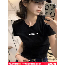 批发1*1纯棉 高弹力新款夏季修身显瘦洋气上衣