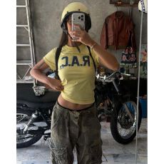 批发1*1纯棉 常规款 正肩短袖 高弹力新款夏季修身显瘦洋气上衣