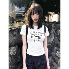 批发1*1纯棉 常规款 正肩短袖 高弹力新款夏季修身显瘦洋气上衣