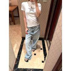 批发1*1纯棉 常规款 正肩<b class='q'>短袖</b> 高弹力新款夏季修身显瘦洋气上衣